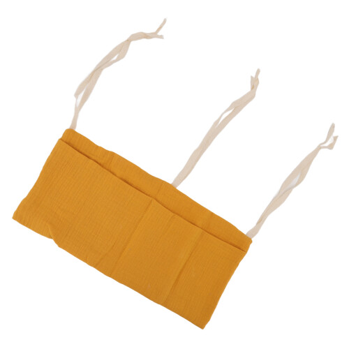 (Ginger) Baby Bed Storage Hanging Bag 2 Pockets Grey 1