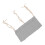 (Grey) Baby Bed Storage Hanging Bag 2 Pockets Grey 3