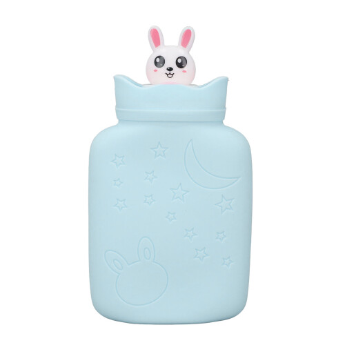 (Light Blue) Silikon-Wärmflasche mikrowellengeeignet