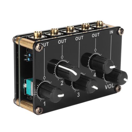 4 Channel Passive Mixer for Instruments & Devices - Simple RCA Connectivity 1