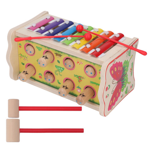 Martello Musicale in Legno 2 In 1 Educativo