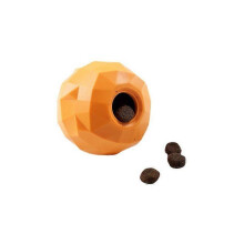 Indestructible Interactive Dog Chew Toy | Orange Style | Stress Relief Dog Ball | Dishwasher Safe | Dog Intelligence Game