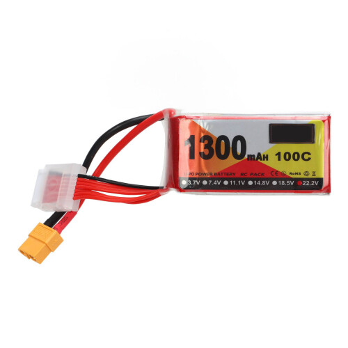 22.2V 100C 1300mAh 6S Lipo Accu XT60