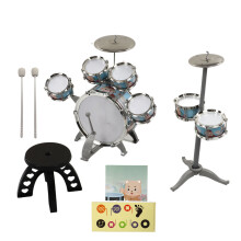 Kids Jazz Drum Set 7 Drums Compact Beginner Kit