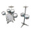 Kids Jazz Drum Set 7 Drums Compact Beginner Kit 5