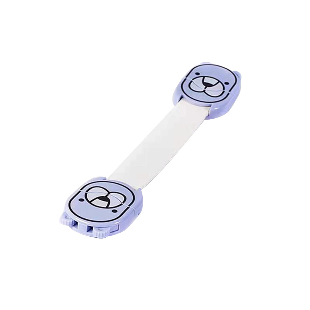 (Blue) 10Pcs Child Safety Strap Locks Baby Proofing Adhesive Latch Blue