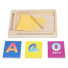 Sandmaler-Board mit 36 Karten Holzstift Zeichenplatte für Kinder