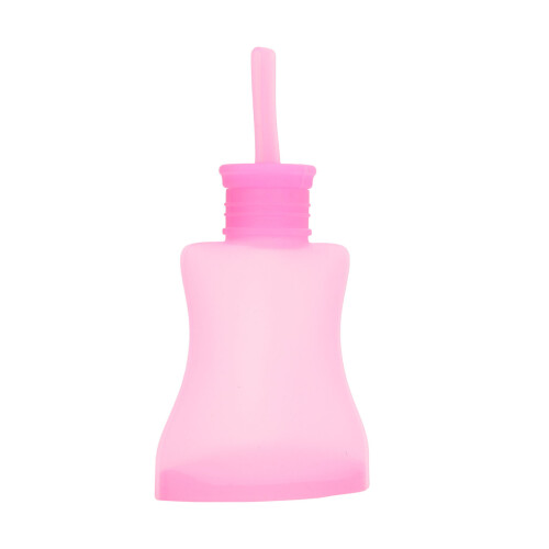 (Pink) Silicone Milk Storage Bag 160ml Pink Leak-Proof 1