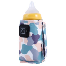 (Camouflage White) USB-Flaschenerwärmer 3-Stufen Tragbar Milch
