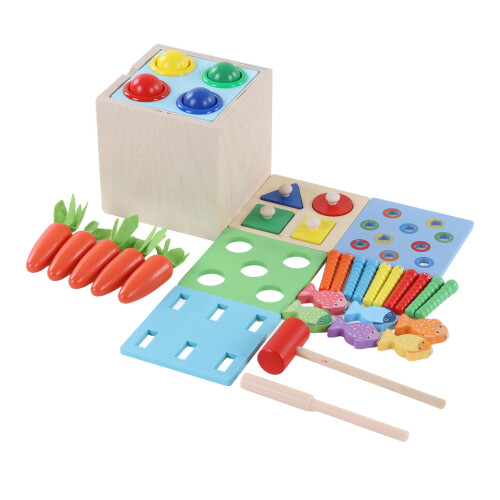 Houten Percussiedoos Educatief Multifunctioneel Instrument 2