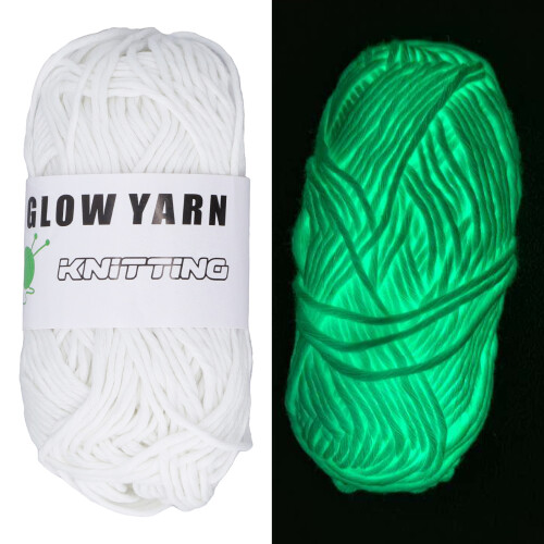 (Color 1) 164ft Leuchtendes Dickes Garn DIY