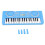 (Blue) 37-Tasten Kinder-Keyboard Klavier blau 1