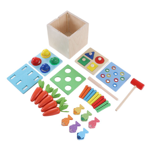 Houten Percussiedoos Educatief Multifunctioneel Instrument 1