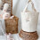 (Big Tulip Pattern) Baby Bottle Storage Cotton Diaper Caddy 1