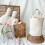 (Small Tulip Pattern) Baby Bottle Storage Cotton Diaper Caddy 1