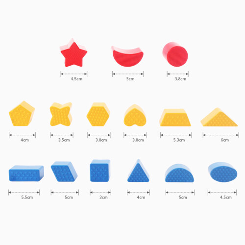 (Geometric Shape) Gioco Educativo Forme ABS per Bambini 1-3 Anni 2