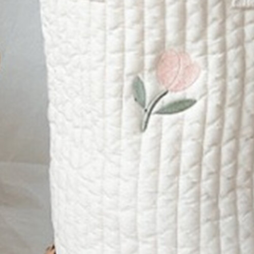 (Big Tulip Pattern) Baby Bottle Storage Cotton Diaper Caddy 2