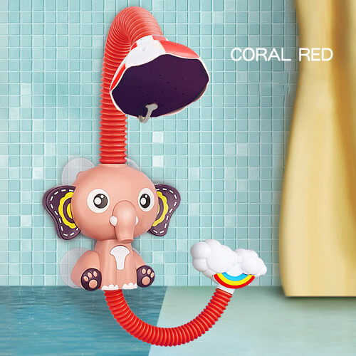 (Red) Elefanten-Dusche-Spielzeug für Babys, rot 2