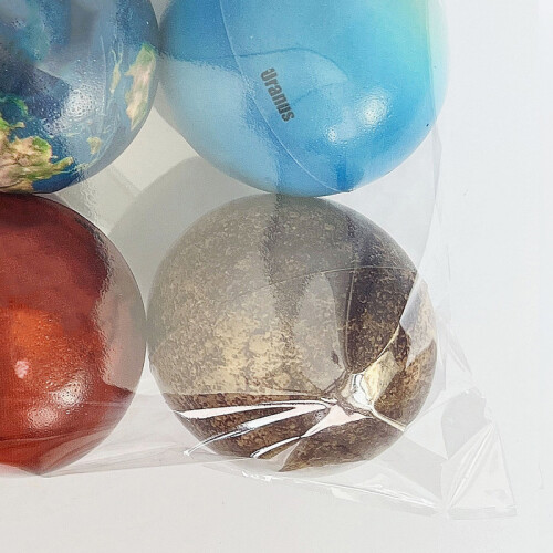 (Solar System) 10x Klare Quetschbälle 63mm Sonnensystem 2