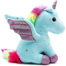 Stuffed Unicorn Plush,unicorn Stuffed Animal for Girls,9 In, Rainbow Unicorn Plush Animal Toy for Kids,great Birthday Gift Idea (blue, 9in)-2025-ss