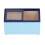 (Blue) 1/12 Dollhouse Refrigerator Horizontal Mini Kitchen Fridge Blue 2