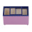 (Purple) 1/12 Dollhouse Refrigerator Horizontal Mini Kitchen Fridge Blue 5