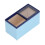 (Blue) 1/12 Dollhouse Refrigerator Horizontal Mini Kitchen Fridge Blue 3