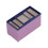 (Purple) 1/12 Dollhouse Refrigerator Horizontal Mini Kitchen Fridge Blue 3
