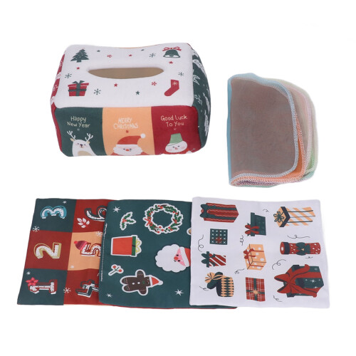 Box tissues giocattolo sicuro antistrappo lavabile puzzle