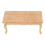 Dollhouse Coffee Table 1:12 Birch Wood Rectangular 4
