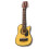 (Ballad) 1:12 Painted Birch Miniature Guitar Decor 4