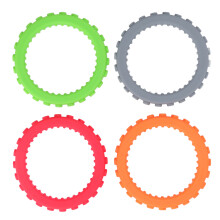 4pcs Refrigerable Silicone Teething Bracelet
