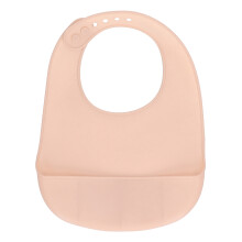 (Pink) Silikon-Lätzchen, wasserdicht, 10-72 Monate, Lotus-Pink