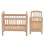 Miniature 1/12 Scale Wooden Doll Bed 5