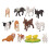 12x Simulation Bauernhof-Tiere Pferd Schaf Schwein 1