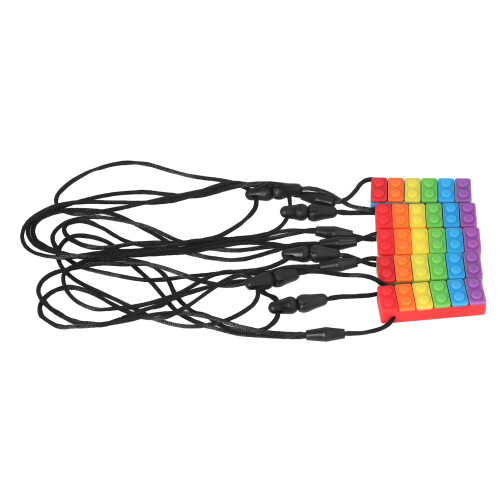 Baby Teething Toys BPA Free Rainbow Silicone Teether 2
