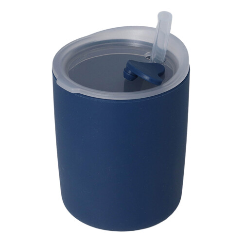 (Blue) Baby Trinkbecher mit Strohhalm Weich Blau 2