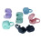 6 Pcs Pacifier Case Baby Safe Nontoxic 6 Colors PP with Loop 4