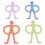 4Pcs baby teether silicone sticks with soft grip 4
