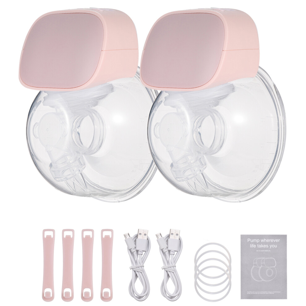 Wearable Electric Breast Pump Silent Hands Free 2 Modes 5 Levels 24mm