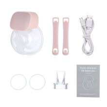 Wearable Electric Breast Pump Silent 2 Modes 5 Levels 27mm Flange