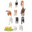 12x Simulation Bauernhof-Tiere Pferd Schaf Schwein 4