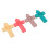 4Pcs silicone baby teether toys for molar chew relief 4