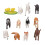 12x Simulation Bauernhof-Tiere Pferd Schaf Schwein 2
