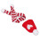 Mini Cappellino e Sciarpa in Lana per Bamboline 1/12 Rosso Bianco 4