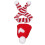 Mini Cappellino e Sciarpa in Lana per Bamboline 1/12 Rosso Bianco 5