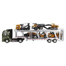 (Green, with Classic Engineering Car) 7 in 1 Transportvrachtwagen Speelgoed Legering Pull Back Groen 12.6in