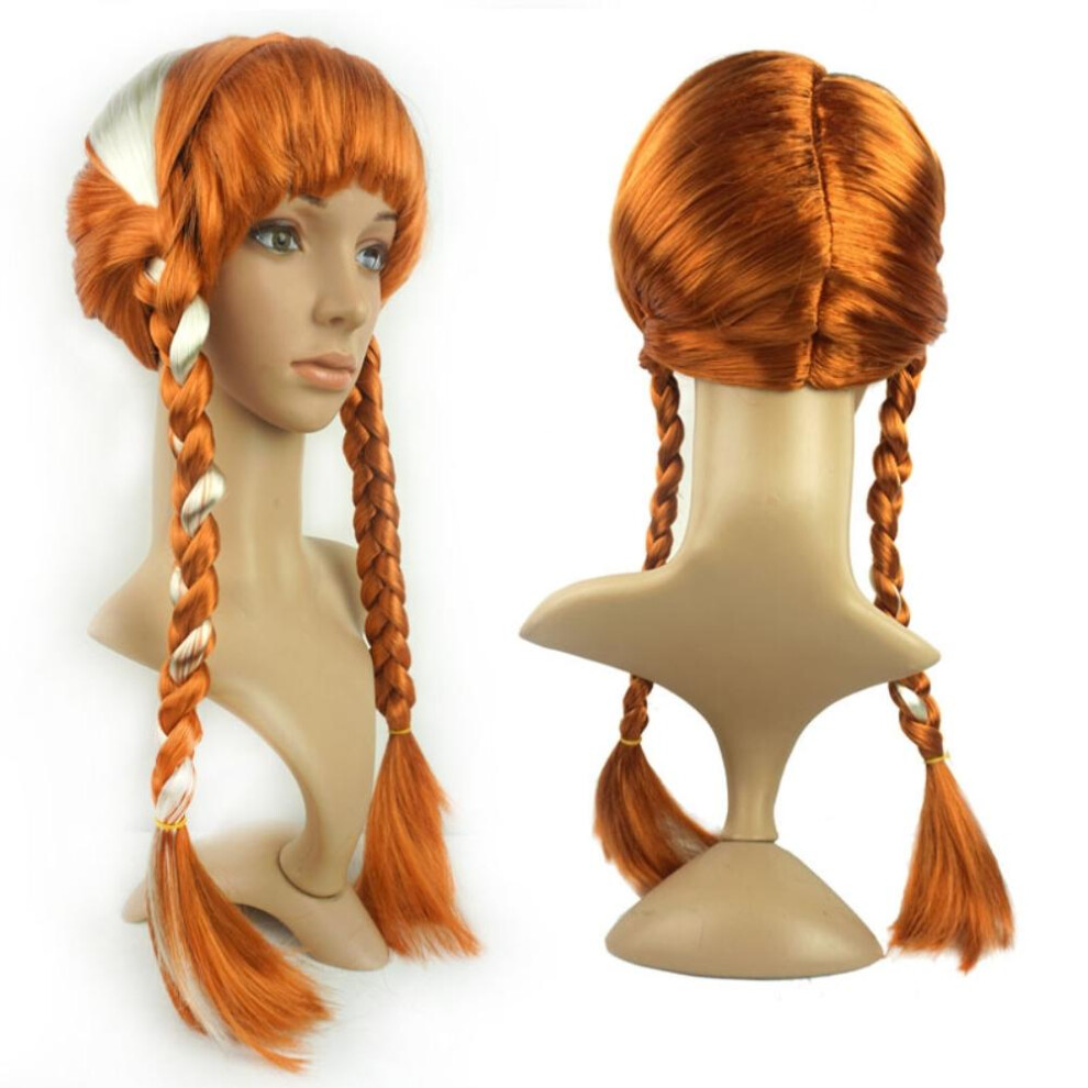 Unisex Cartoon Cosplay Wig Synthetic Long Braid Halloween Party Wear