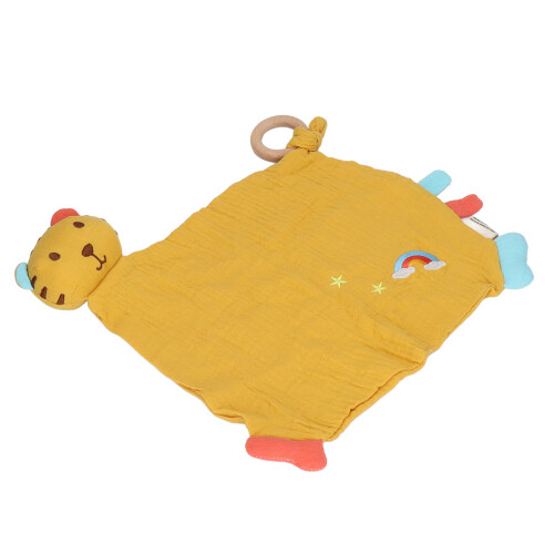 Fabric Cuddle Blanket Cotton Tiger Shape Teether Chewable 1
