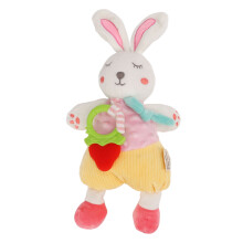 Plush Teething Toy Rabbit Doll for Infant
